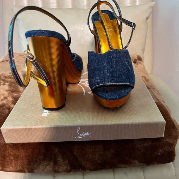 Authentic Christian Louboutin Paris - Mira Colunata wedge - Picture 3 of 7